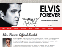 Tablet Screenshot of elvisforever.se