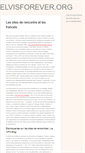 Mobile Screenshot of elvisforever.org